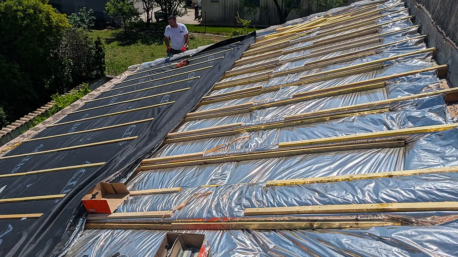 Isolation par l'extérieur — aperçu du chantier